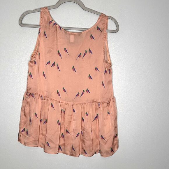 Marc by Marc Jacobs Bird Print Silk Tank - Picture 3 of 4